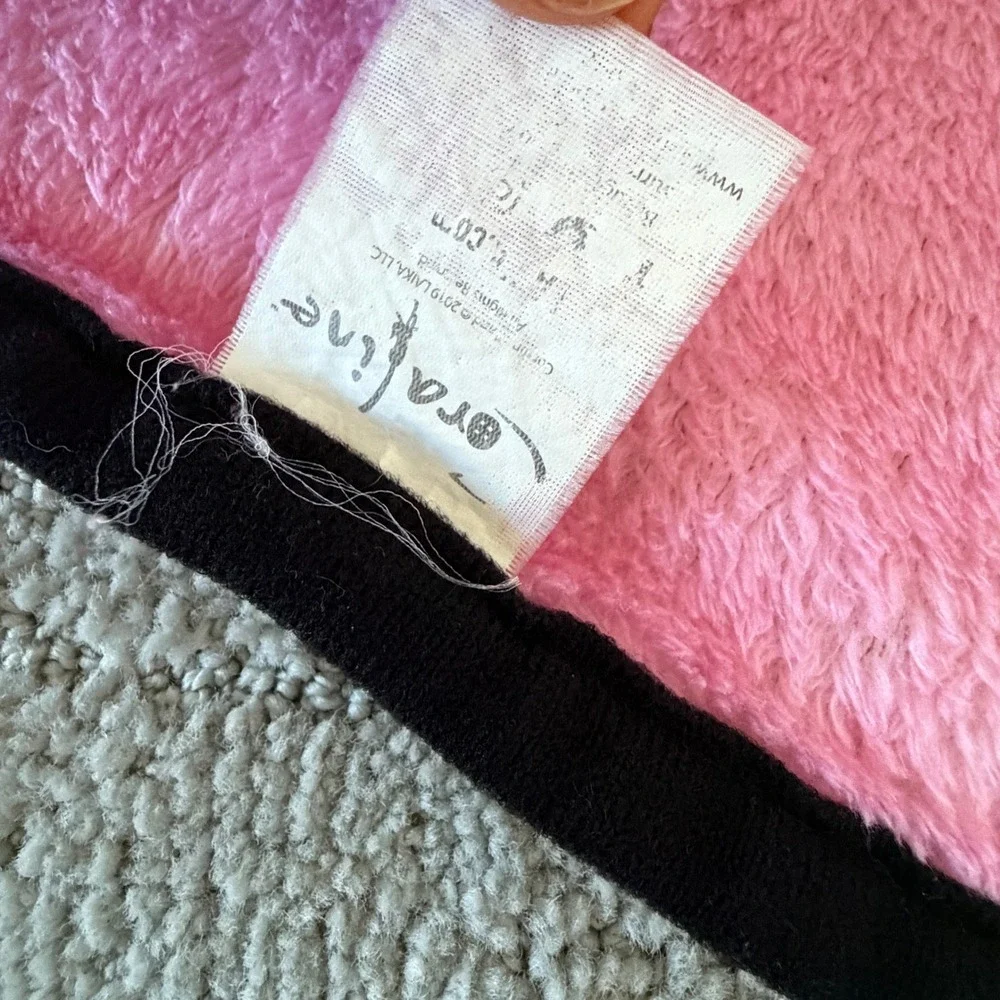 Coraline Profile Black Cat Mouse Fleece Throw‎ Blanket Pink Black Hot Topic